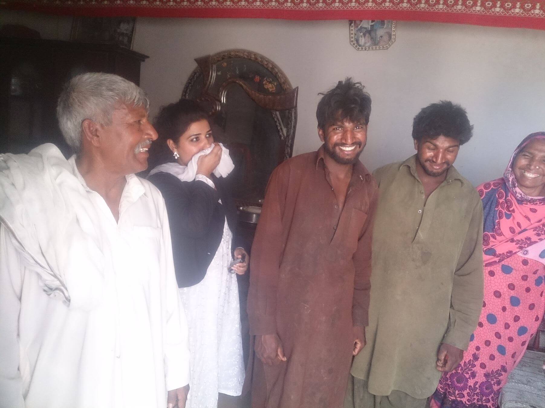 Qaiser and Nadeem's Rescue Family smiles after being reunited